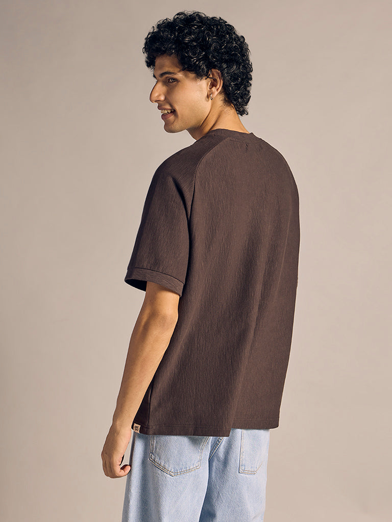 Regular-Fit Ribbed T-Shirt