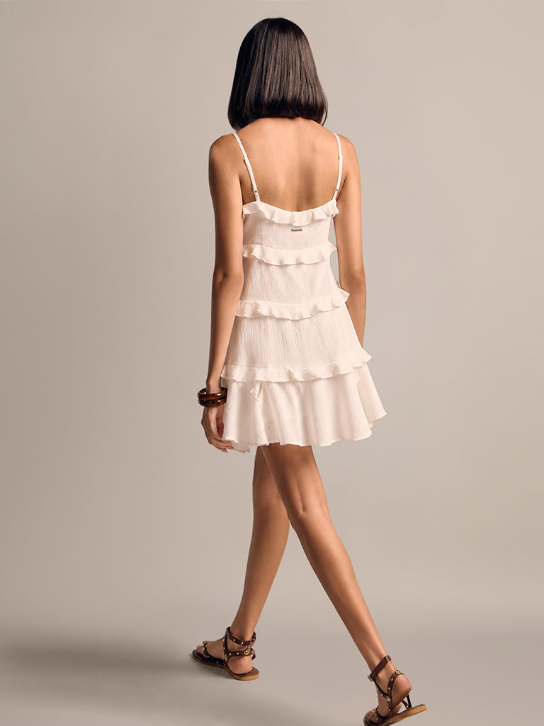 Ruffled Tiered Mini Dress