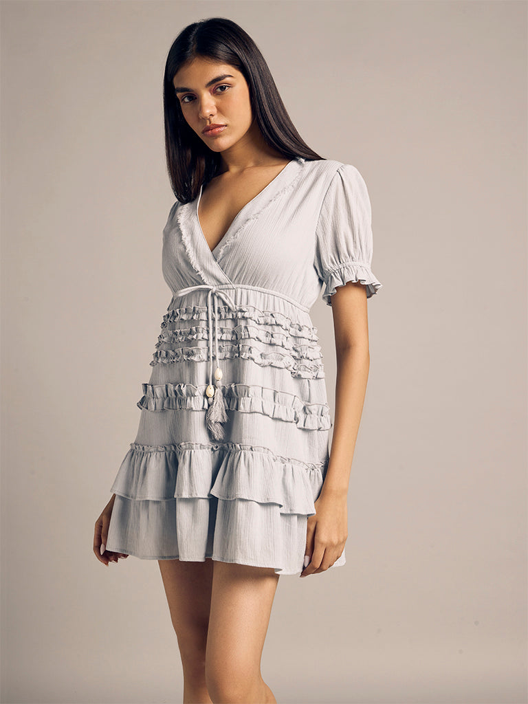 Ruffled Mini Dress