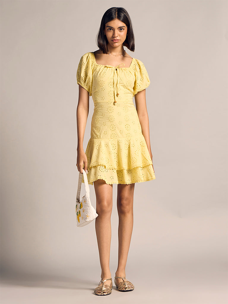 Mini Schiffli Dress