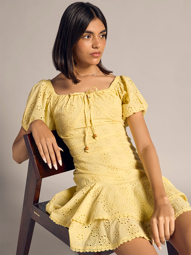Mini Schiffli Dress