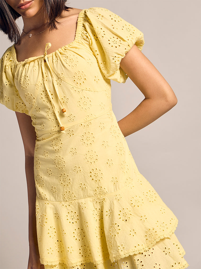Mini Schiffli Dress