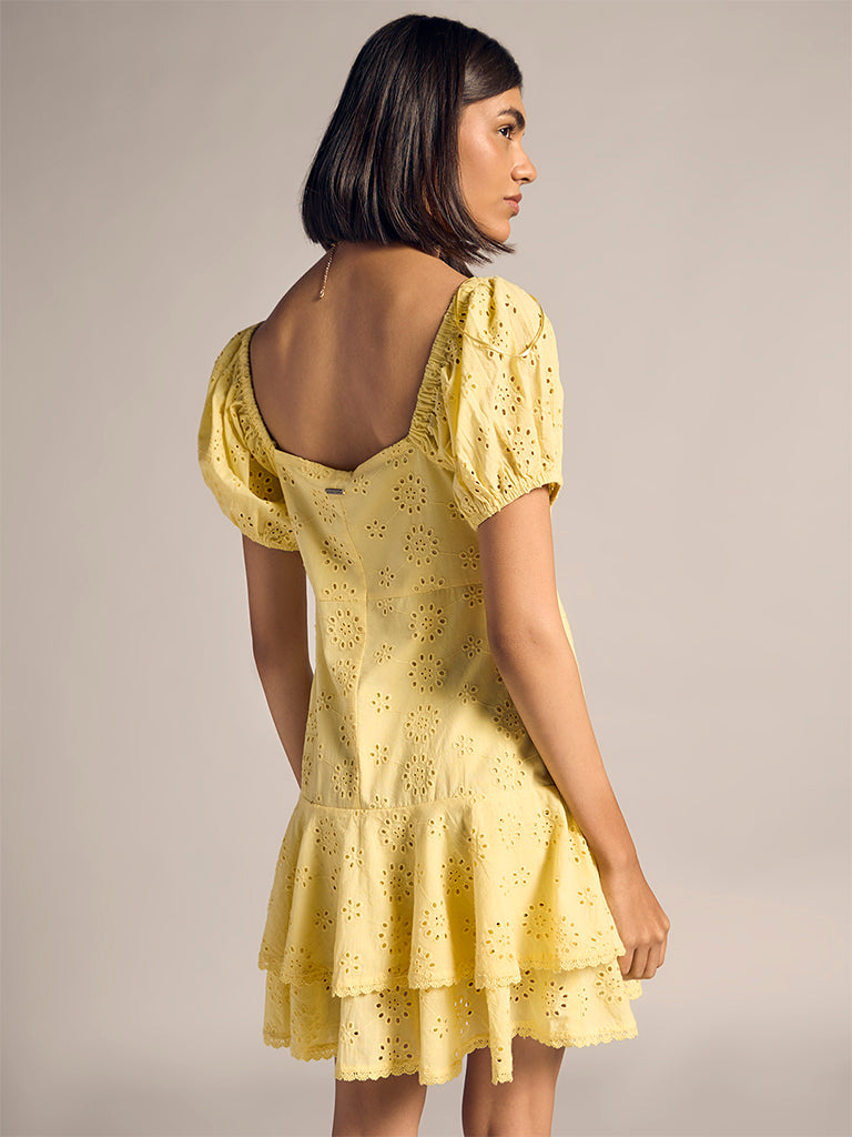 Mini Schiffli Dress