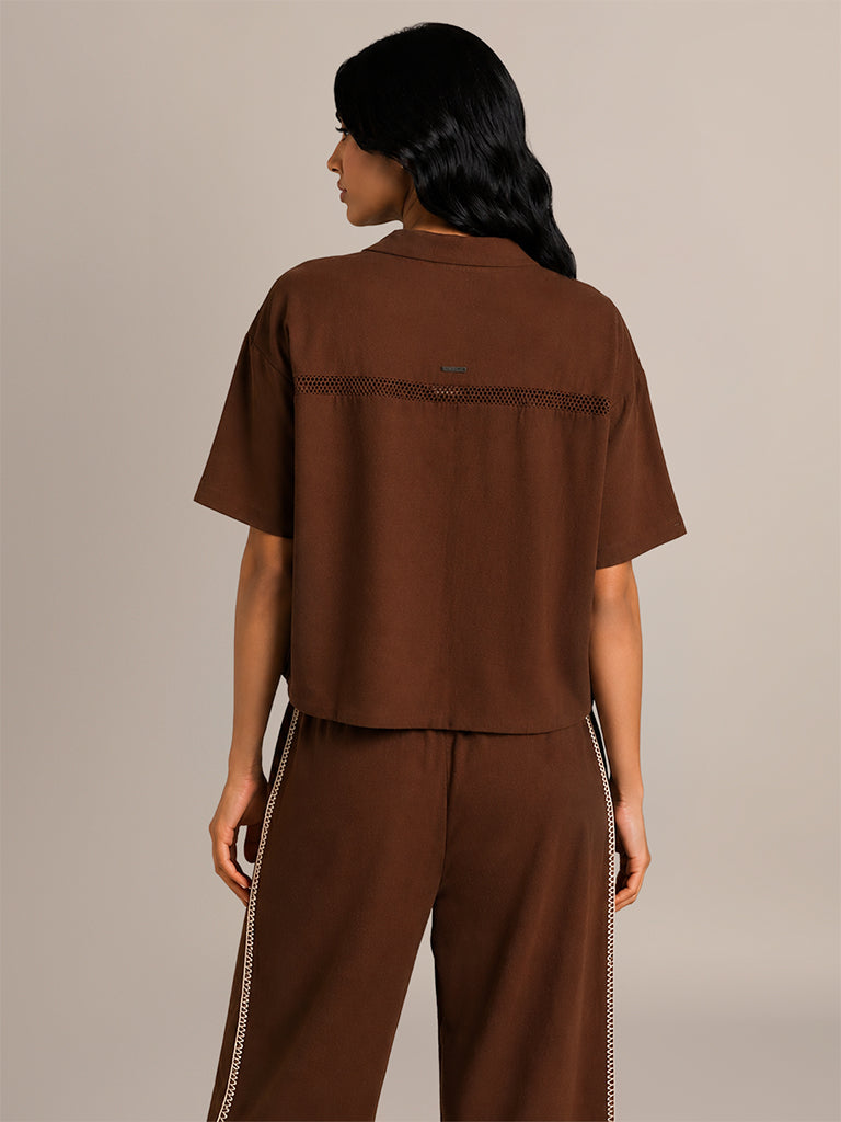 Boxy-Fit Embroidered Shirt