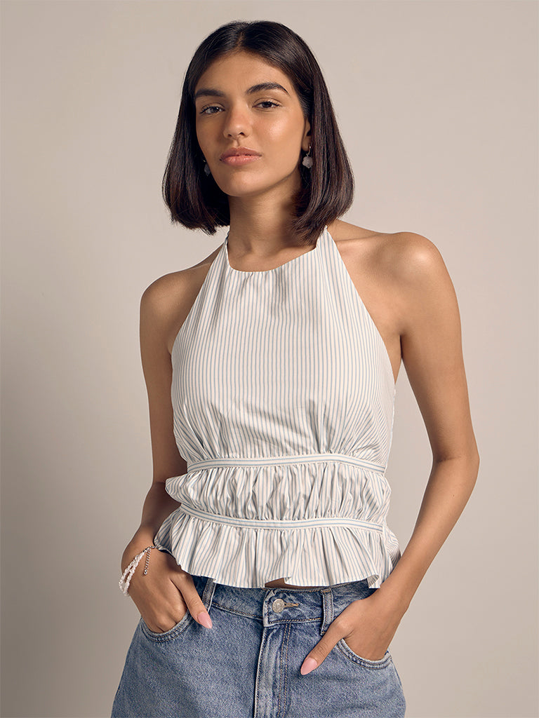 Fitted Halter-Neck Top
