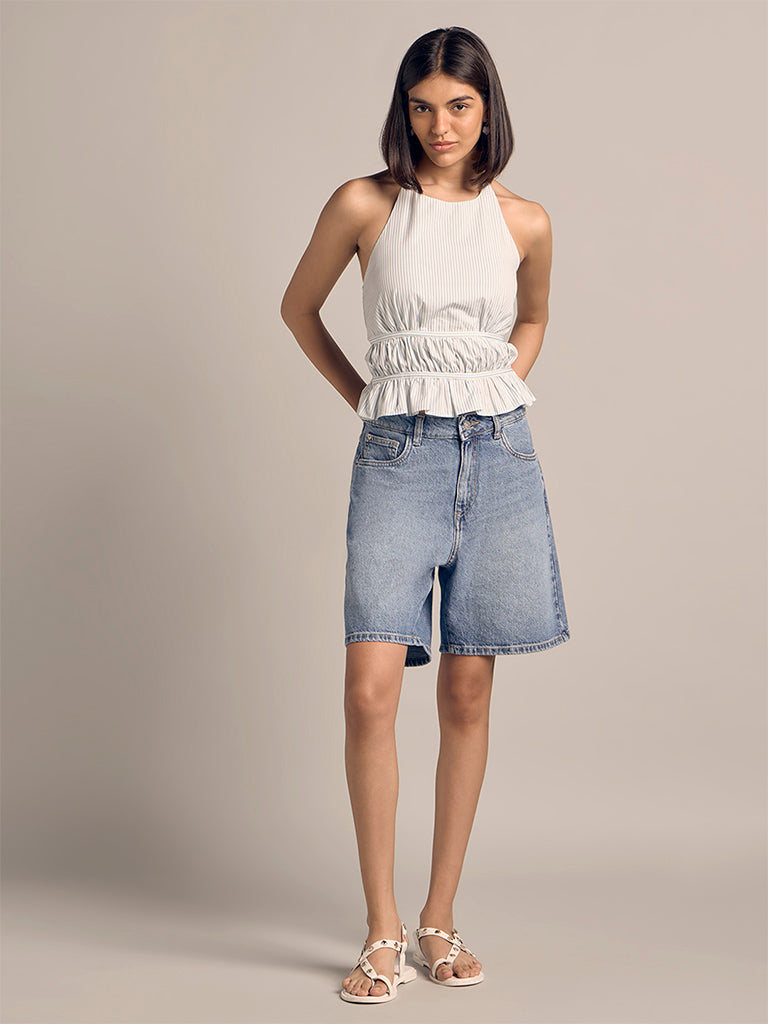 Fitted Halter-Neck Top