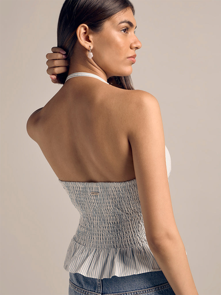 Fitted Halter-Neck Top