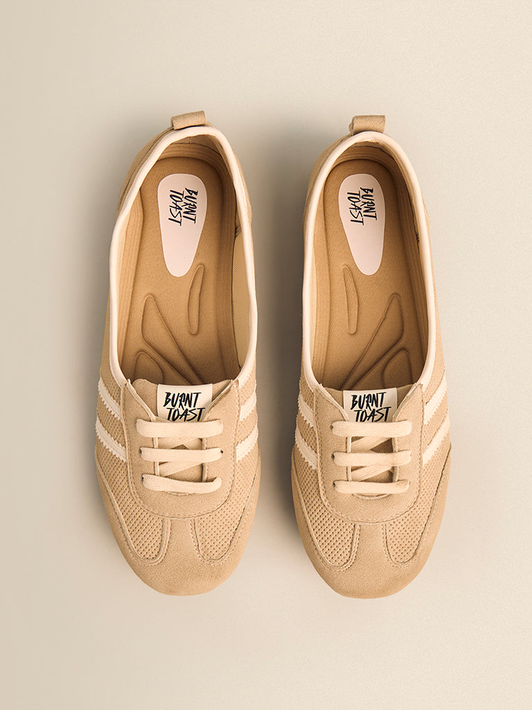 Stripe-Detail Ballet Sneakers
