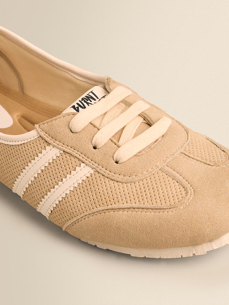 Stripe-Detail Ballet Sneakers