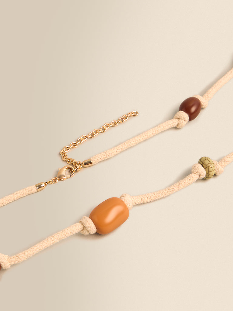 Beaded Cord Belt