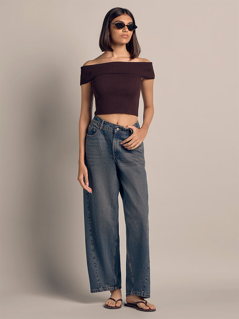 Off-Shoulder Fitted Top