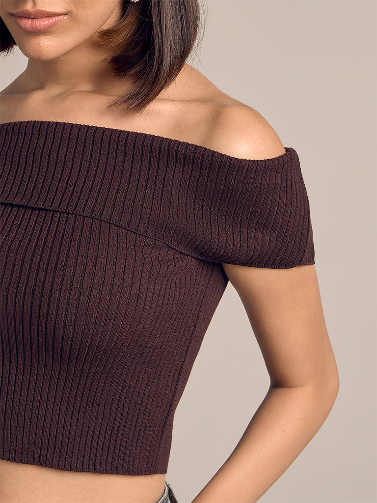 Off-Shoulder Fitted Top
