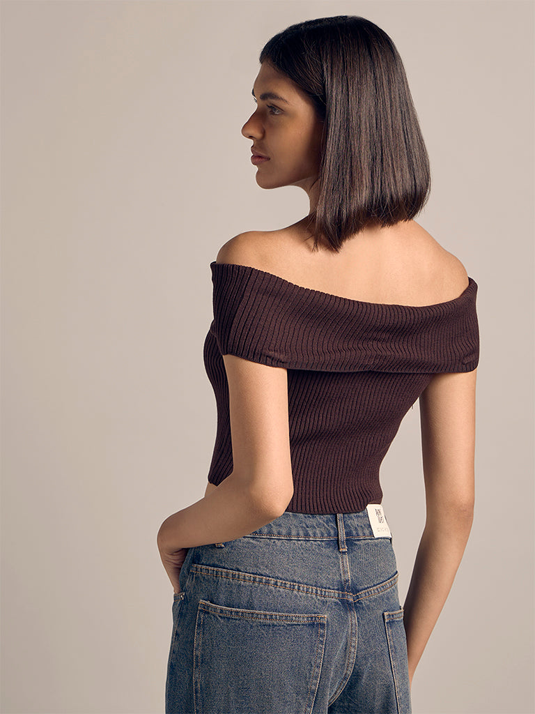 Off-Shoulder Fitted Top