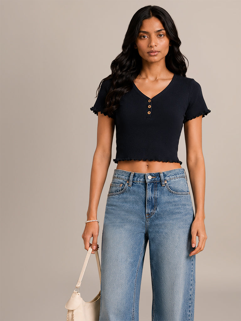 Regular-Fit Solid Top