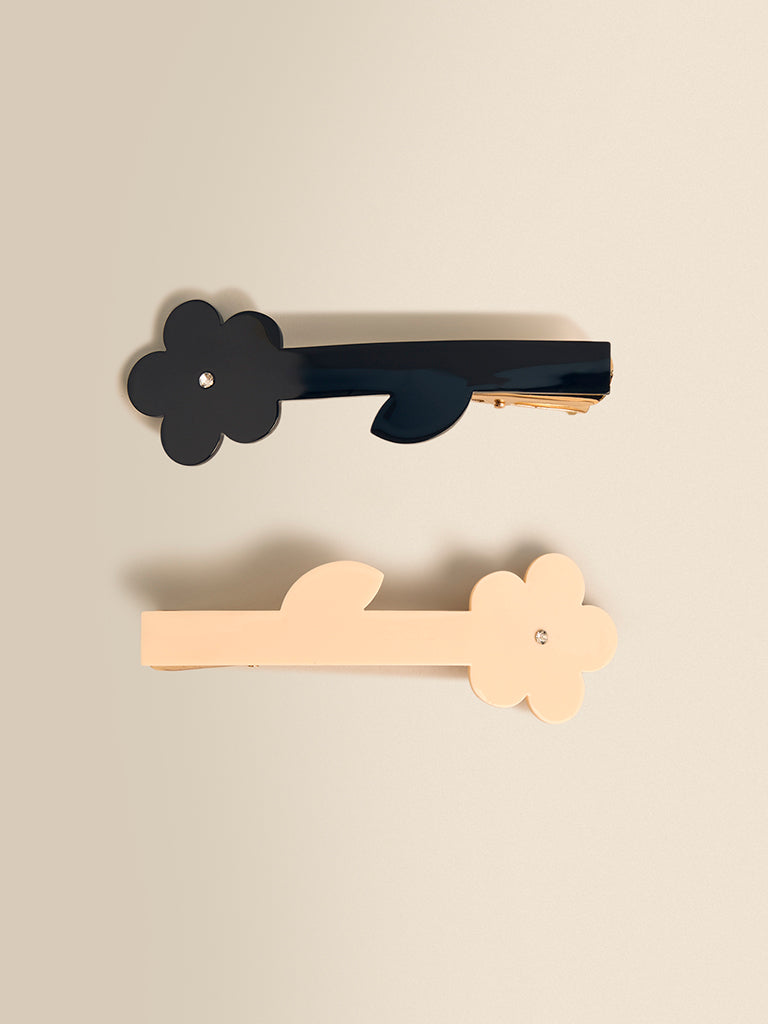 Floral Hair Clips (Pack of 2)