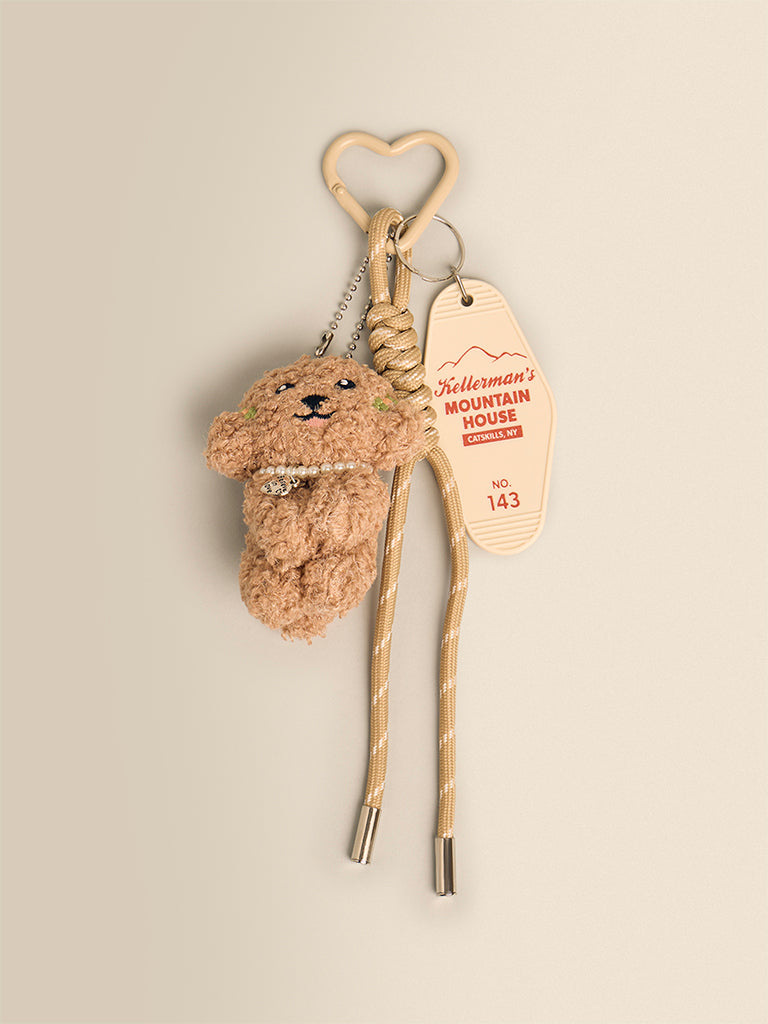 Poodle Charm Keychain