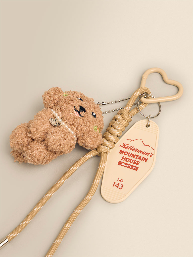Poodle Charm Keychain