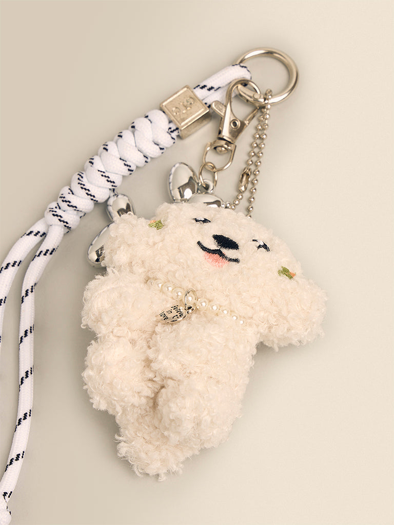 Poodle Charm Keychain