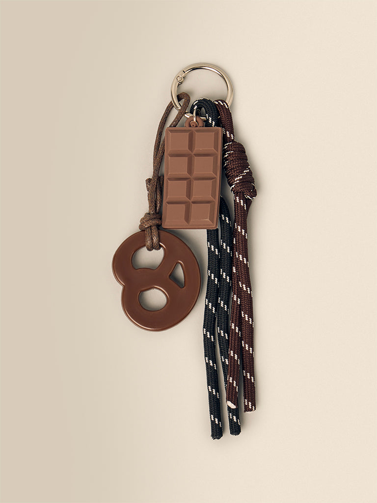 Pretzel Charm Keychain