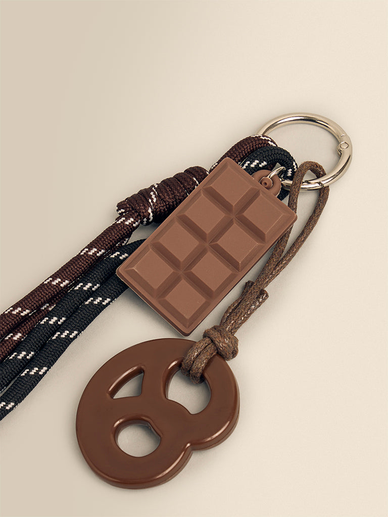 Pretzel Charm Keychain