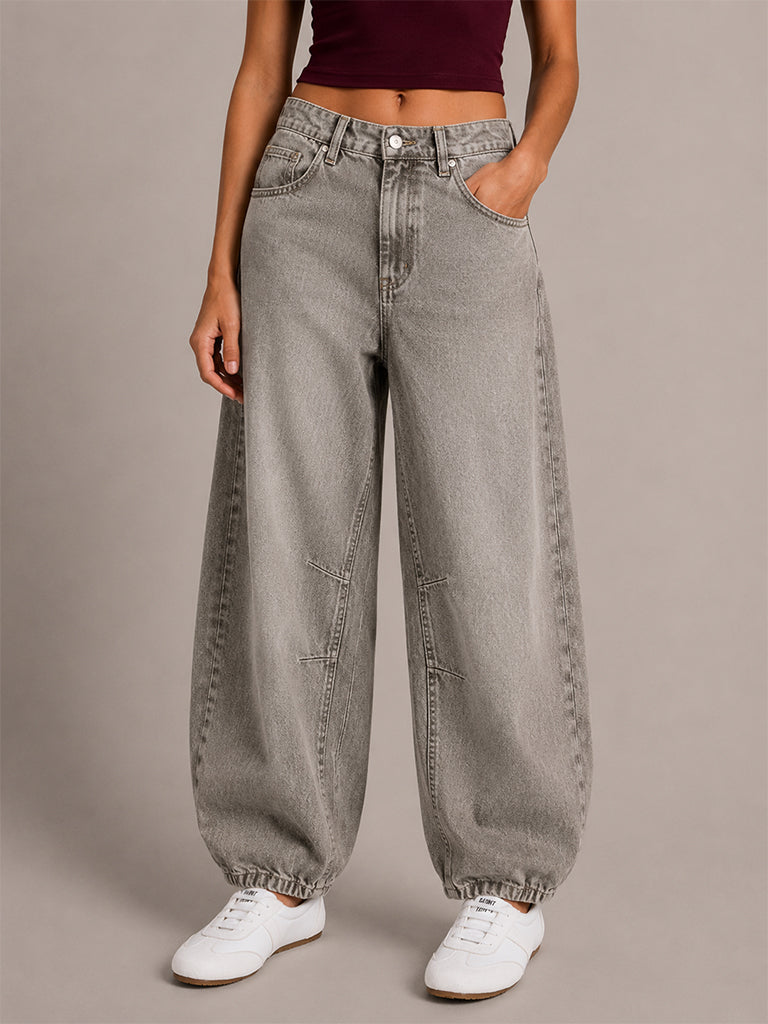 Barrel-Leg Jeans