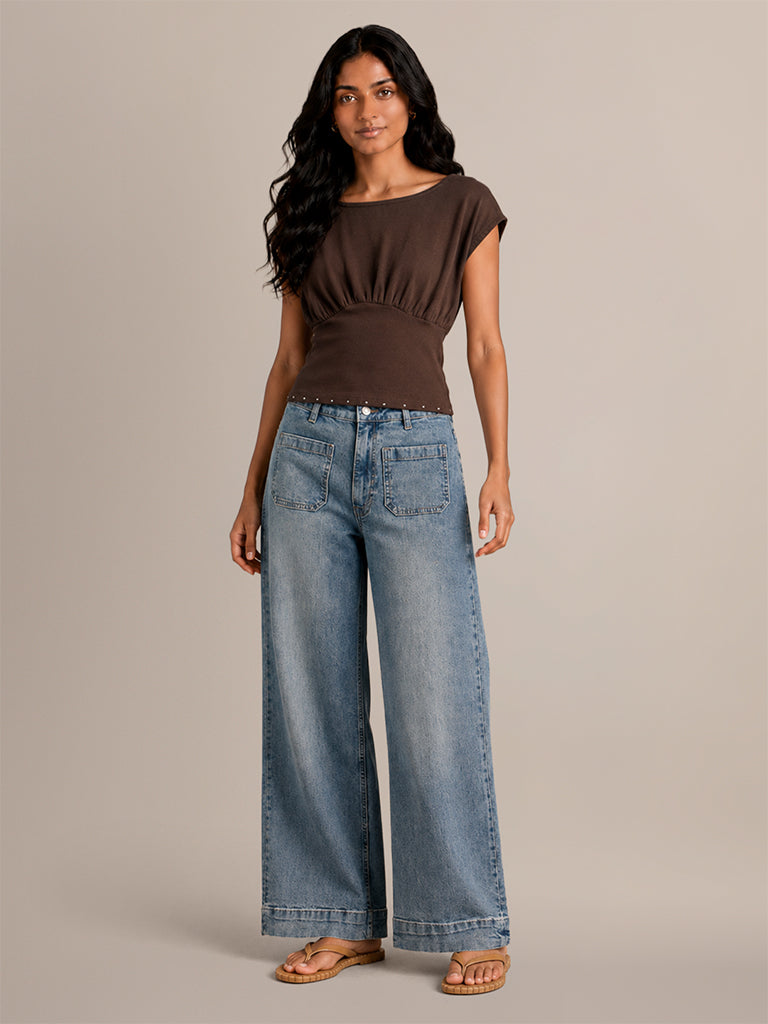 Wide-Leg Jeans
