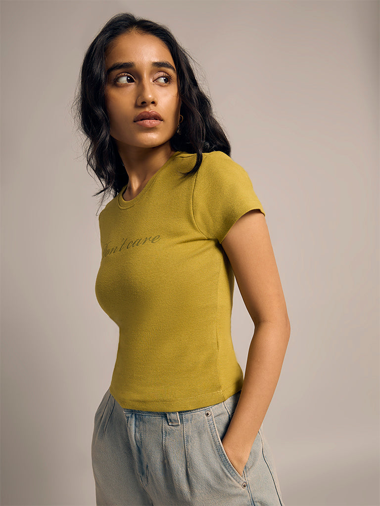 Printed Fitted T-Shirt
