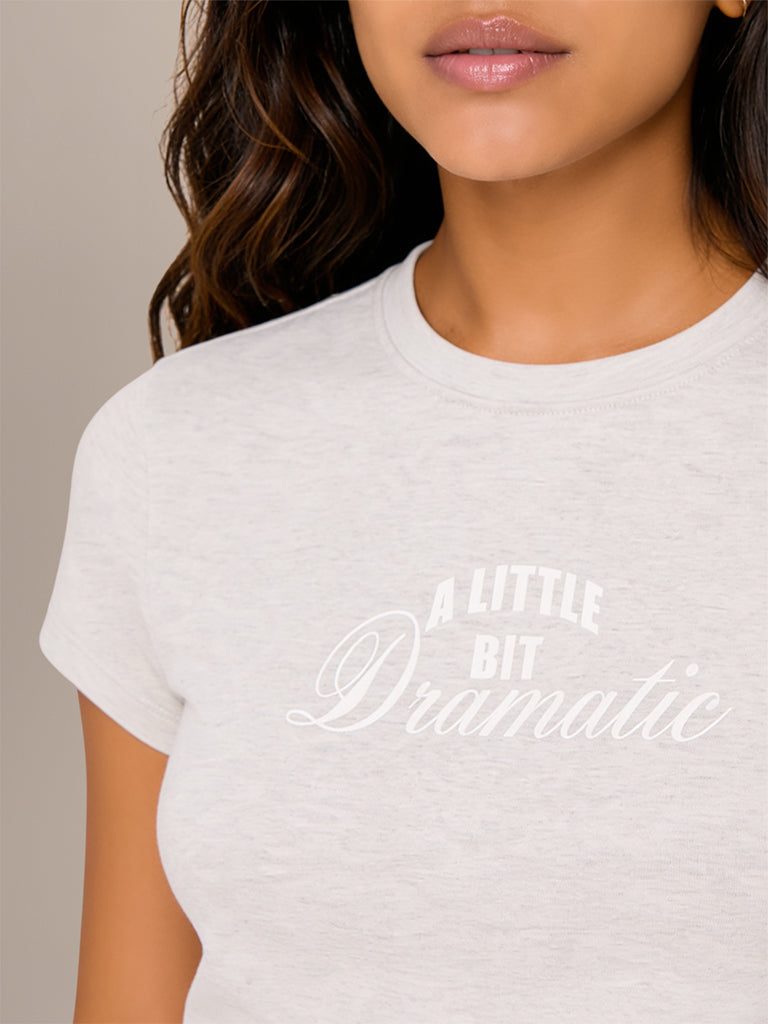 Fitted Typographic T-Shirt