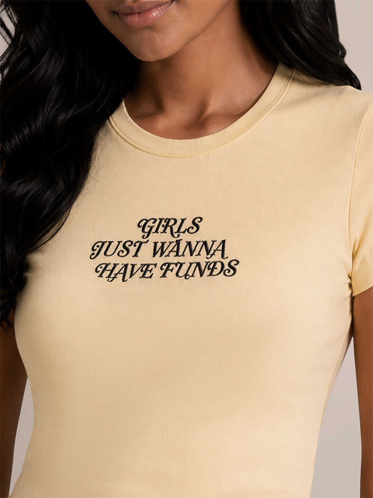 Printed Fitted T-Shirt