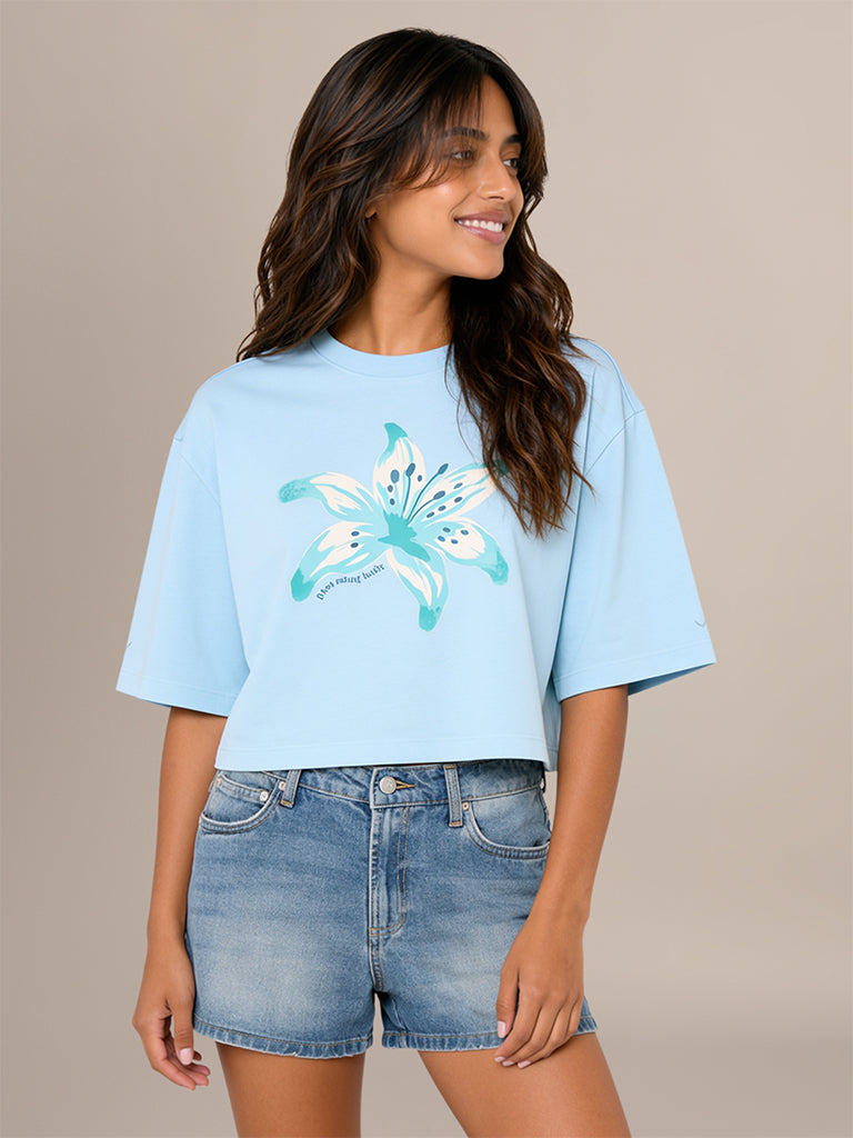 Floral Boxy-Fit T-Shirt