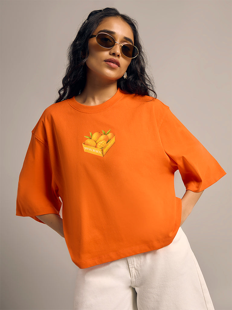 Boxy-Fit Printed T-Shirt