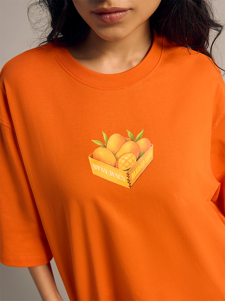 Boxy-Fit Printed T-Shirt