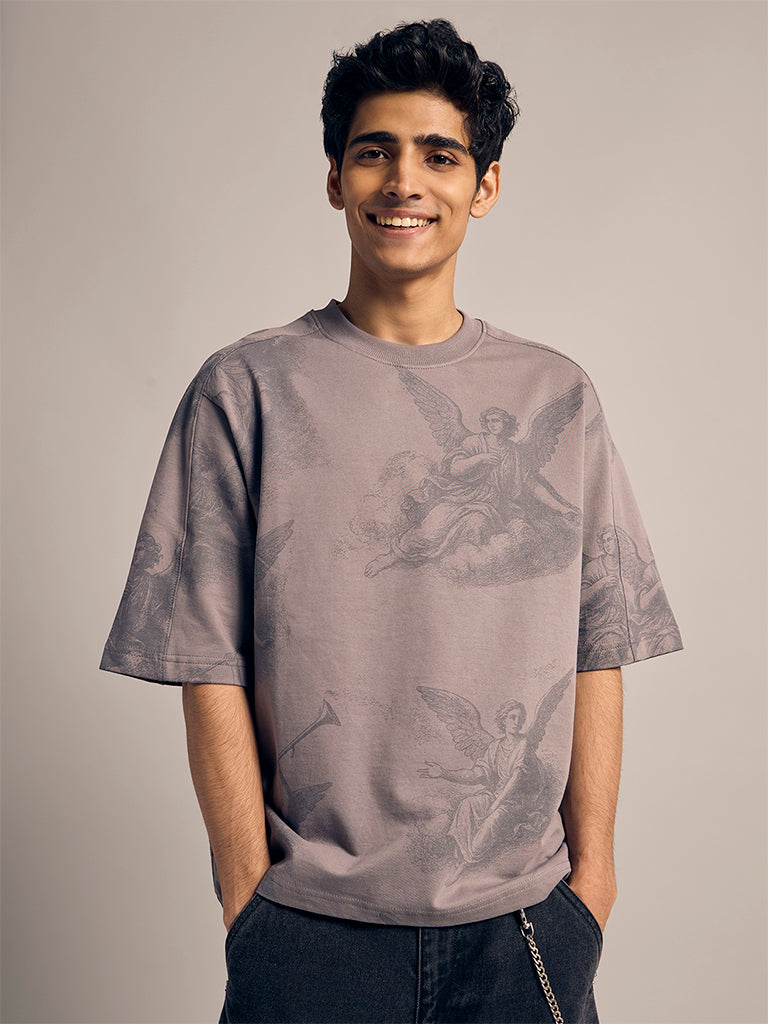 Boxy-Fit Printed T-Shirt