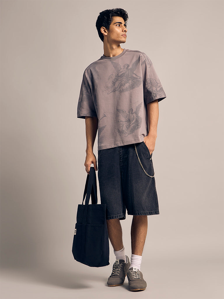 Boxy-Fit Printed T-Shirt