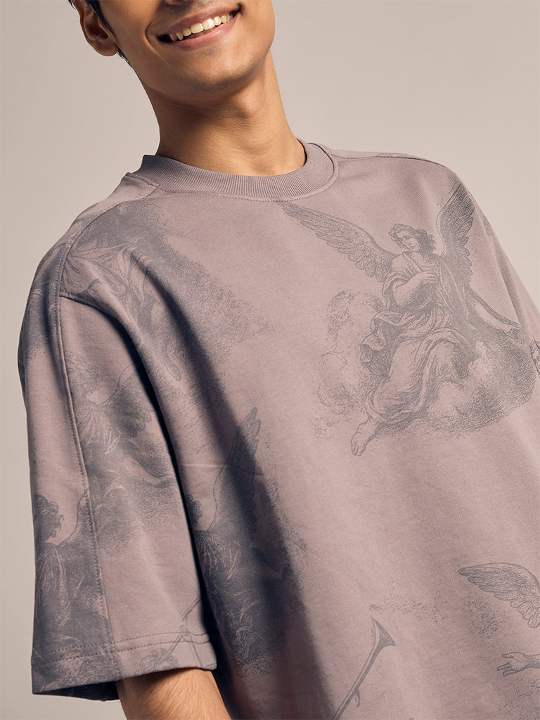 Boxy-Fit Printed T-Shirt