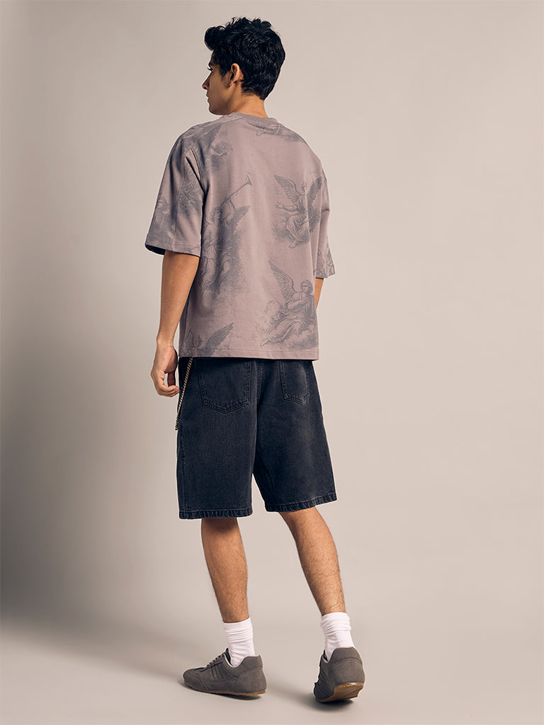 Boxy-Fit Printed T-Shirt