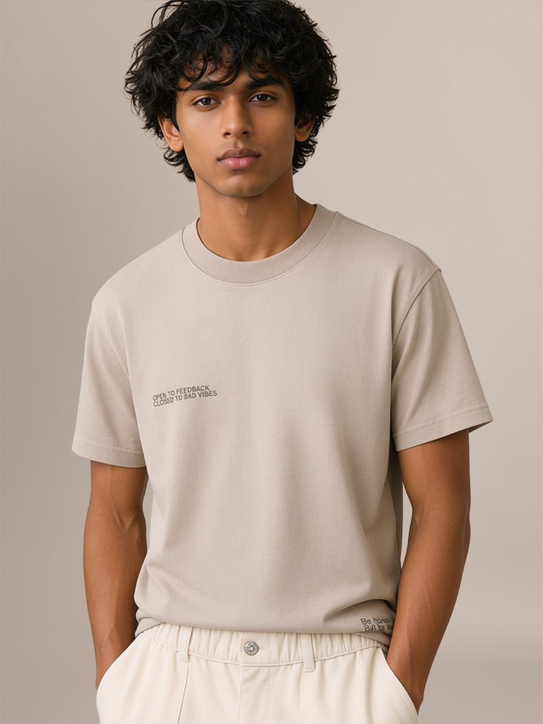 Regular-Fit Typographic T-Shirt