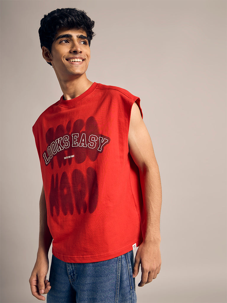 Text Printed Vest