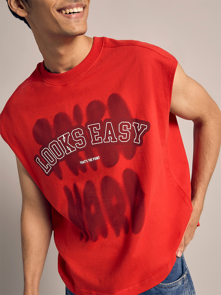 Text Printed Vest
