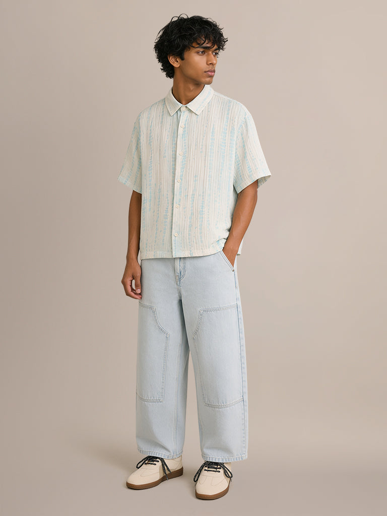 Boxy-Fit Printed Shirt
