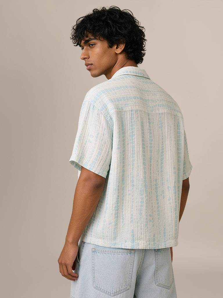 Boxy-Fit Printed Shirt
