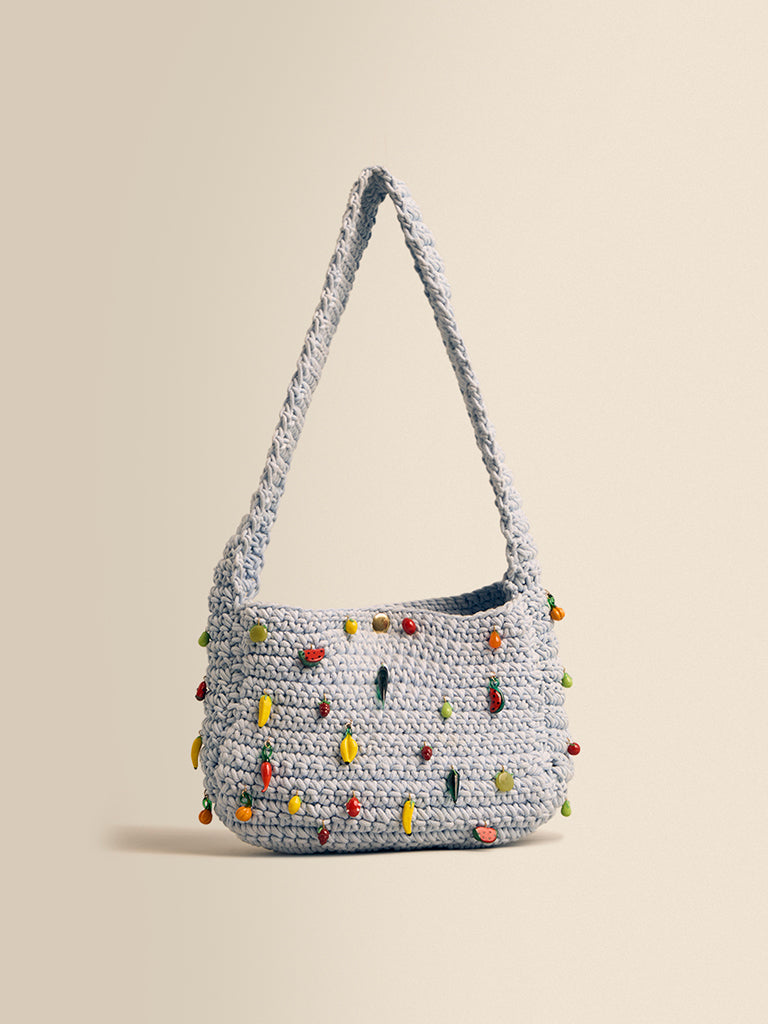 Fruit Charm Crochet Bag