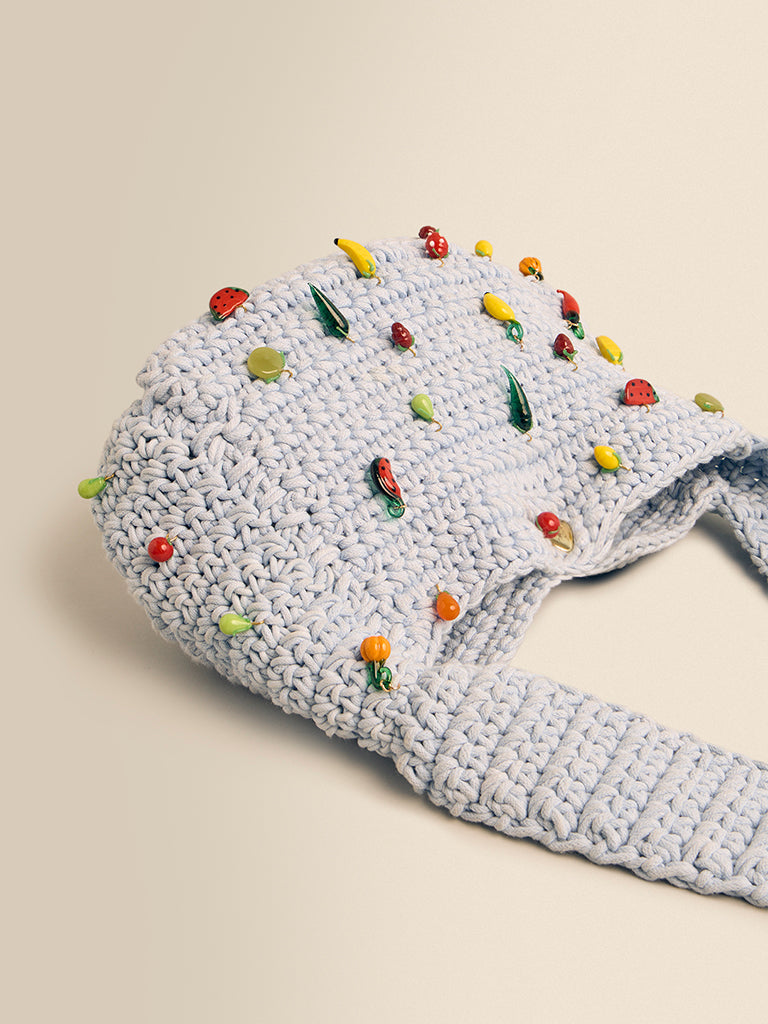 Fruit Charm Crochet Bag