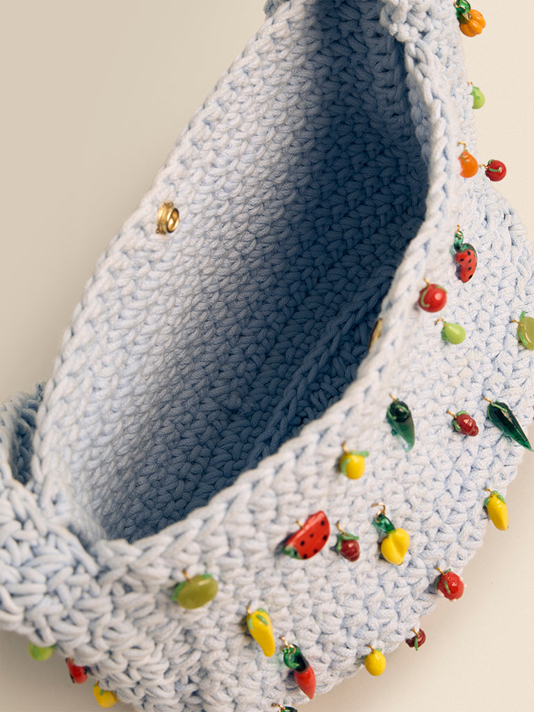 Fruit Charm Crochet Bag