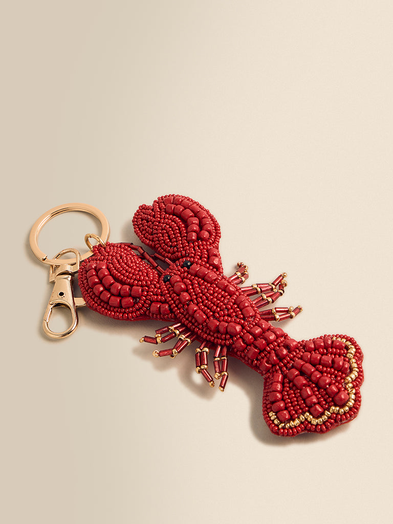 Beaded Lobster Keychain