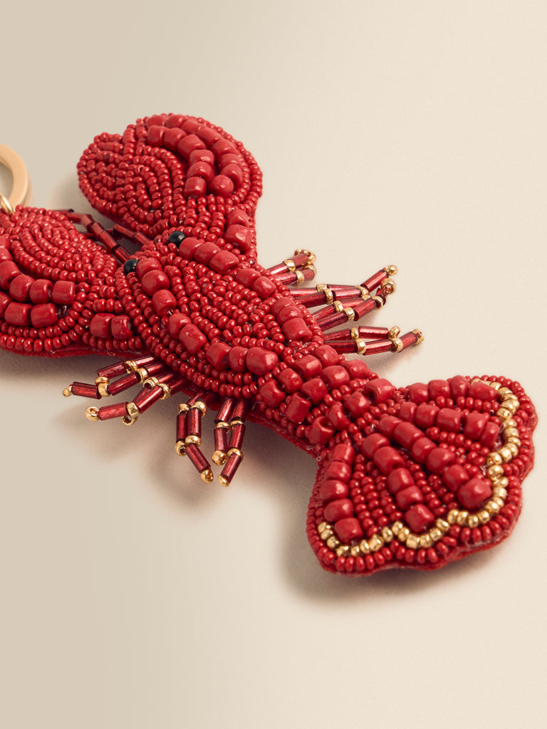 Beaded Lobster Keychain