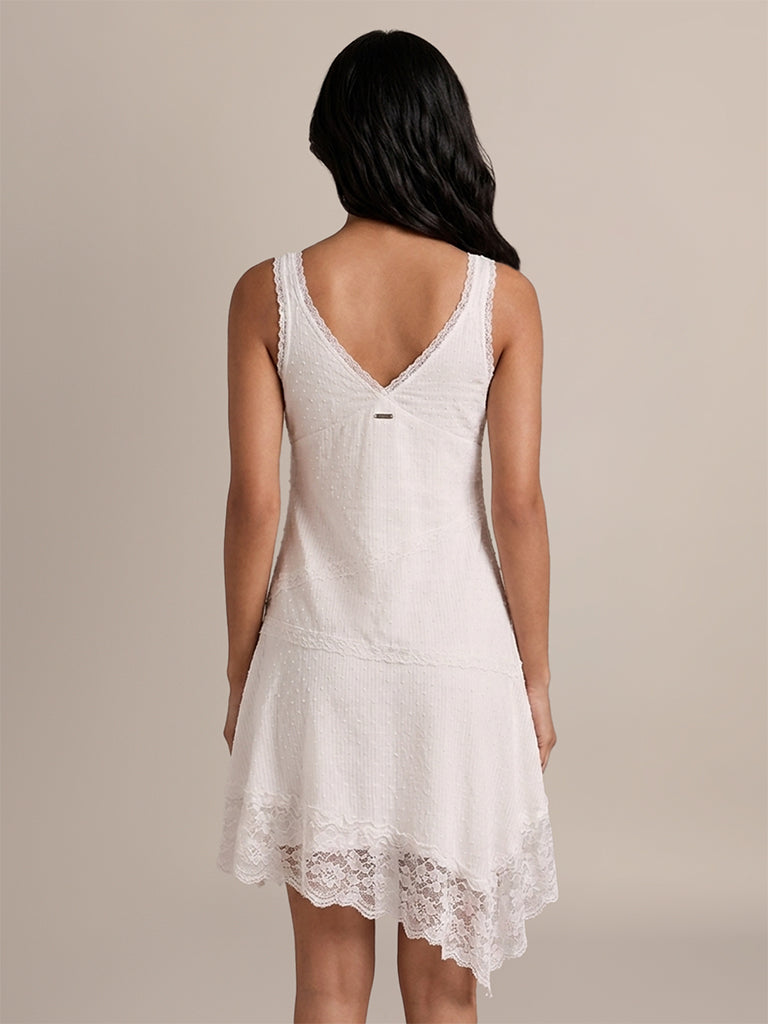 Lace Design Slip Dress