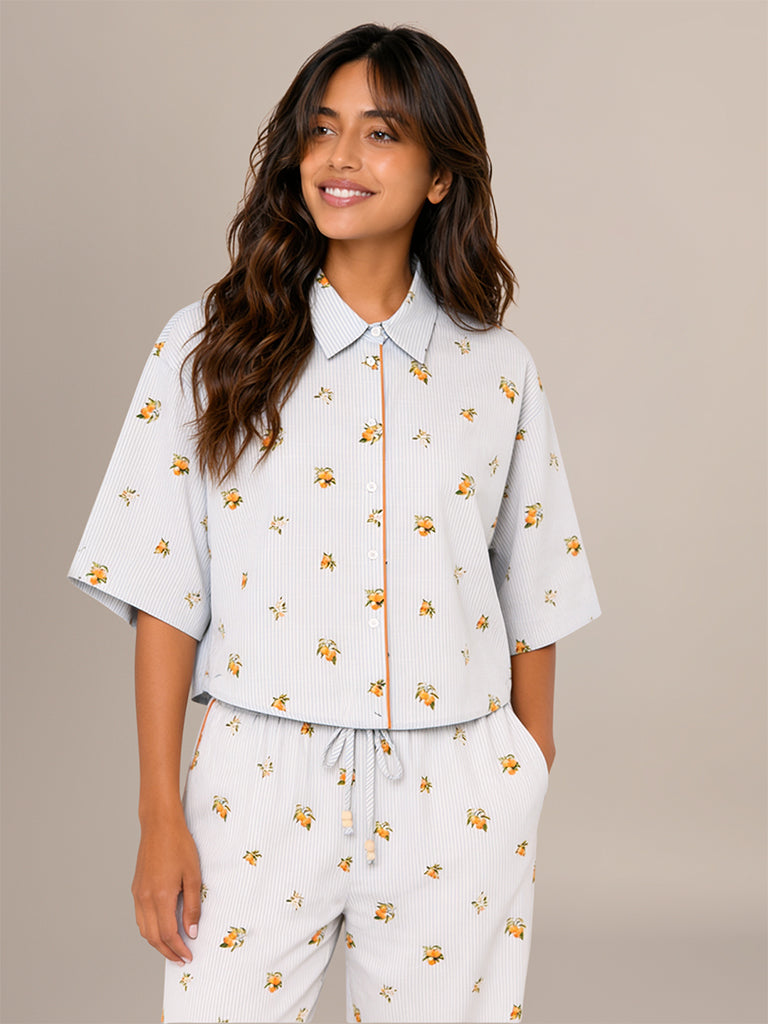 Printed Boxy-Fit Shirt