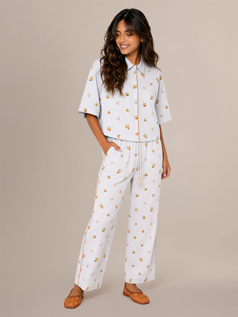Printed Boxy-Fit Shirt