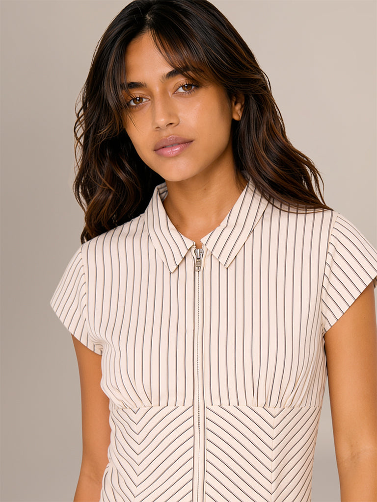 Striped Fitted Top